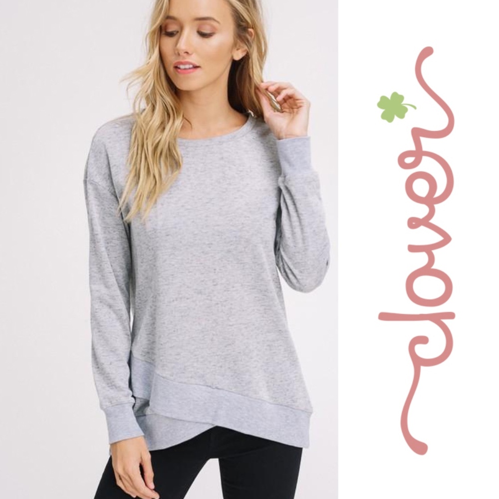 Petal Hem Sweatshirt